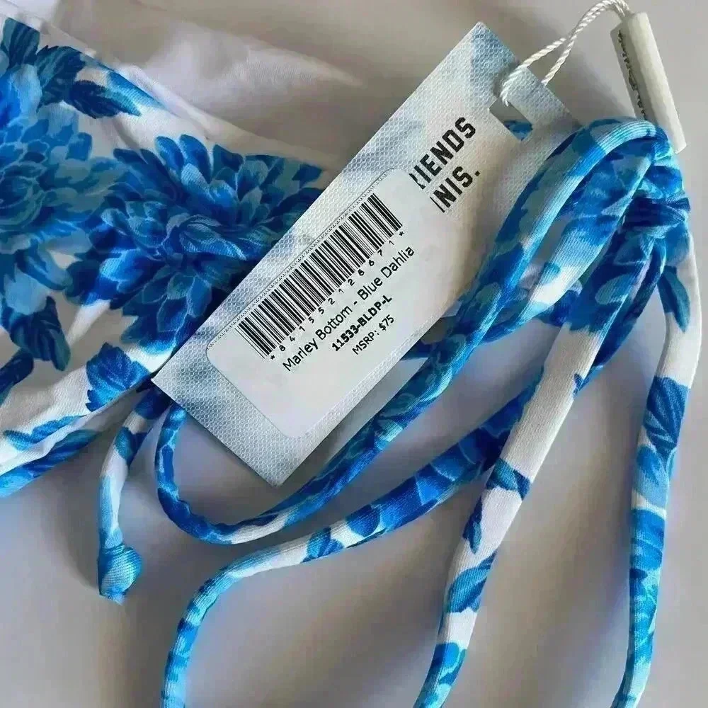 Frankie’s Bikinis‎ Marley Bottom Blue Dahlia Large